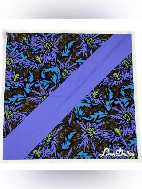Louis Vuitton Other - 💜RARE💜 Louis Vuitton Virgil SS23 Abloh Runway Scarf Bandana 26”